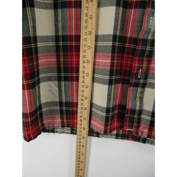 VINTAGE Backpacker Shirt Medium Red Button Up Flannel Outdoor Western - Picture 4 of 11